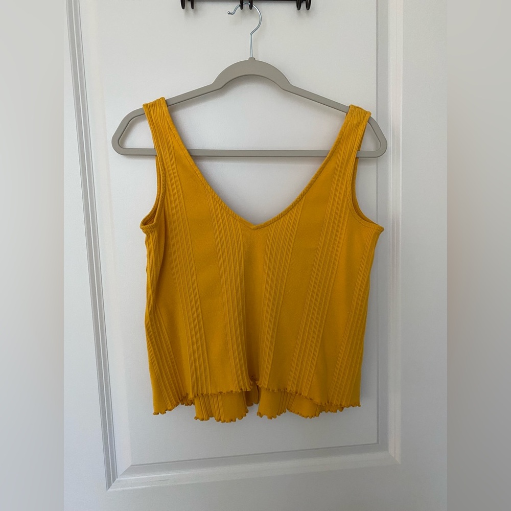 Madewell yellow tank top